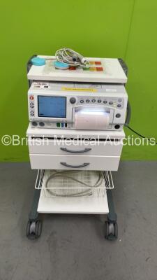 GE 250cx Series Fetal Monitor on Stand with 2 x Transducers (Powers Up) *A/N 200 13 0127*