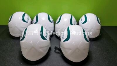 6 x Ambulance Safety Helmets