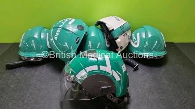 6 x Ambulance Safety Helmets