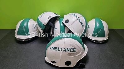 6 x Ambulance Safety Helmets