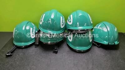 6 x Ambulance Safety Helmets