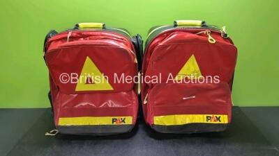 2 x Pax Emergency Red Rucksacks