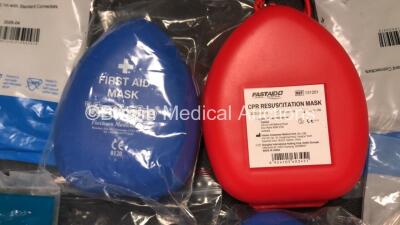 2 x BOC Lifeline Emergency Resuscitation Equipment Bags with Masks and Tubing - 5