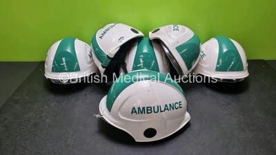 6 x Ambulance Safety Helmets