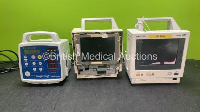 Job Lot of Patient Monitors Including 1 x Criticare 506N3 Patient Monitor (Powers Up) 2 x Philips M3046A M4 Patient Monitors (1 Powers Up, 1 Spares and Repairs)