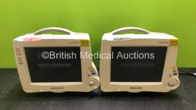 2 x Philips IntelliVue MP30 Patient Monitors (Both Power Up) *SN DE728B2980 / DE72888520*