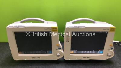 2 x Philips IntelliVue MP30 Patient Monitors (Both Power Up) *SN DE72888511 / DE72888538*