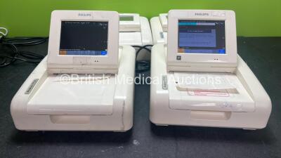 2 x Philips Avalon FM30 Fetal Monitors and 2 x Philips Avalon FM20 Fetal Monitors (All Power Up)