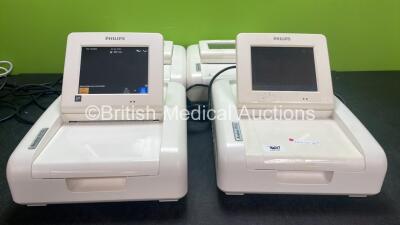 2 x Philips Avalon FM30 Fetal Monitors and 2 x Philips Avalon FM20 Fetal Monitors (All Power Up)