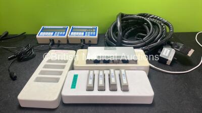 Mixed Lot Including 1 x EMS-260 Connection Cable, 2 x System 3 Terminals and 3 x Battery Holders