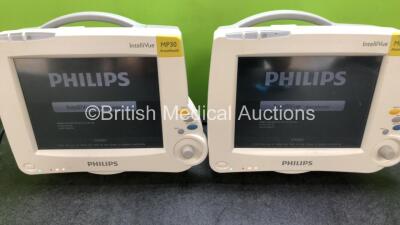 2 x Philips IntelliVue MP30 Touch Screen Patient Monitors (Both Power Up) *SN DE72888523 / DE72888378* - 4