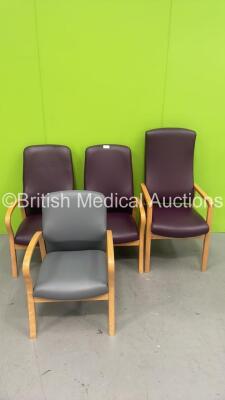 4 x Patient Waiting Room Chairs