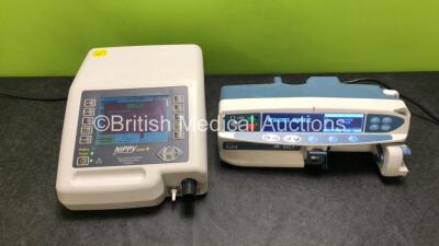 Mixed Lot Including 1 x B&D Nippy Junior + Ventilator and 1 x BD Alaris GH Guardrails Plus Syringe Pump (Both Power Up, Syringe Pump Requires Service)