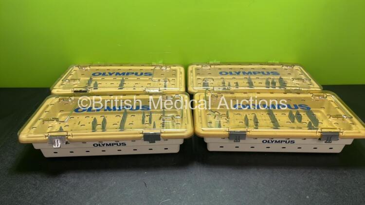 4 x Plastic Olympus Cases