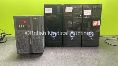 Mixed Lot Including 1 x Active Chloride UPS Unit (Powers Up) 3 x Spacelabs Model 2111 Units (All Power Up, HDD Removed) *SN 6AR1802070, 1614A047100041, 1614A0471000029, 16147158900041*