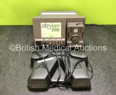 Stryker TPS Irrigation Console Version V4.2 with 1 x Footswitch (Powers Up, Missing Casing - See Photos) *SN 0501803473 / 0508900293*