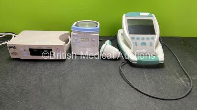 Mixed Lot Including 1 x Nellcor Puritan Bennett NPB-190 Pulse Oximeter (No Power) 1 x Fisher & Paykel MR850AEK Respiratory Humidifier Unit (Powers Up) 1 x Verathon BVI 9400 Bladder Scanner with 1 x Transducer / Probe and 1 x Battery (Untested Due to Possi