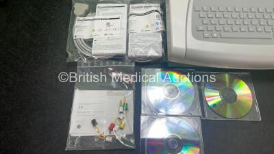 GE MAC 3500 ECG Machine with ECG Leads and Accessories (Powers Up in Excellent Condition) - 3