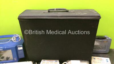 Mixed Lot Including 3 x Saltillo ChatBox Units, 1 x Radiometer Medical TCM4 Series Unit, 1 x Sunrise Dynavox Monitor, 1 x Sym Systems E-Talk Unit, 1 x Covidien Nellcor Portable SpO2 Monitor, 1 x Fujifilm 18 x 24cm AD Mammo FINE Cassette, 1 x Sunrise Dynam - 8