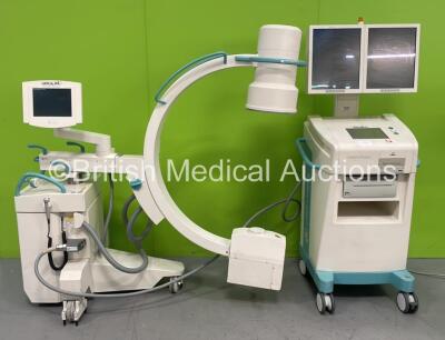 Ziehm Imaging Ziehm Vision C-Arm *Mfd - 03/2008* with Dual Flat Screen Image Intensifier, Sony UP-990AD Hybrid Graphic Printer, Footswitch and Exposure Trigger (Powers Up, HDD Removed) *9595*