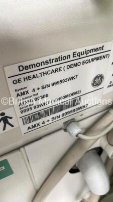 GE AMX 4 Plus - IEC Mobile X-Ray Model No 2275938 (Powers Up with Key - Key Included) *S/N 999593WK7* **Mfd 05/2005** - 12