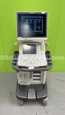 Toshiba Aplio 500 TUS-A500 Flat Screen Ultrasound Scanner *S/N T5A14Z221* **Mfd 12/2014** Software Version AB_V5.00*R204 with Sony UP-D897 Digital Graphic Printer (Powers Up) ***IR156***