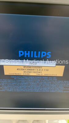 Philips iU22 Flat Screen Ultrasound Scanner on F.2 Cart *S/N 034JND* **Mfd 06/2009** Software Version 5.0.2.110 with 3 x Transducers / Probes (C5-1 / L17-5 and L9-3) and Sony UP-D897 Digital Graphic Printer (Powers Up - Crack on Keyboard - See Pictures) * - 14