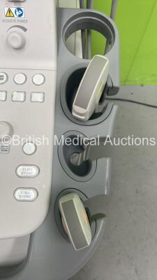 Toshiba Aplio 400 TUS-A400 Ultrasound Scanner *S/N T1C1222363* **Mfd 02/2012* Software Version AB_V2.10*R002 with 2 x Transducers / Probes (PVT-375BT *Mfd 02/2016* and PVT-674BT *Mfd 09/2019) and Sony UP-D897 Digital Graphic Printer (Powers Up) ***IR157** - 6