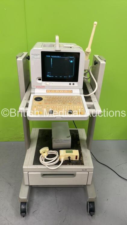 Hitachi EUB-405 Sumi Portable Ultrasound Scanner *S/N SE19993603* with 2 x Transducers / Probes (EUP-C314T abd EUP-V33W) and Sony UP-895CE Video Graphic Printer (Powers Up)