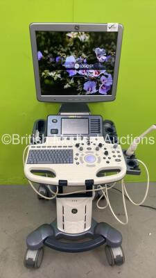 GE Logiq S7 Expert Flat Screen Ultrasound Scanner Ref 5436957 *S/N 245760SU4* **Mfd 02/2014** Software Version R1 Software Revision 0.6 with 2 x Transducers / Probes (IC5-9-D Ref 5194434 *Mfd 01/2014* and C1-5-D Ref 5261135 *Mfd 01/2014*) and Sony UP-D897