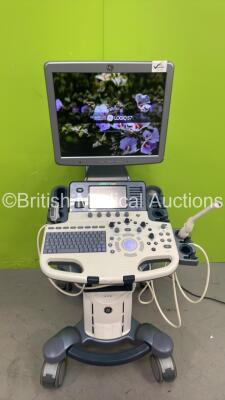 GE Logiq S7 Expert Flat Screen Ultrasound Scanner Ref 5436957 *S/N 245760SU4* **Mfd 02/2014** Software Version R1 Software Revision 0.6 with 2 x Transducers / Probes (IC5-9-D Ref 5194434 *Mfd 01/2014* and C1-5-D Ref 5261135 *Mfd 01/2014*) and Sony UP-D897 - 2