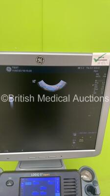 GE Logiq S7 Expert Flat Screen Ultrasound Scanner Ref 5436957 *S/N 245760SU4* **Mfd 02/2014** Software Version R1 Software Revision 0.6 with 2 x Transducers / Probes (IC5-9-D Ref 5194434 *Mfd 01/2014* and C1-5-D Ref 5261135 *Mfd 01/2014*) and Sony UP-D897 - 4