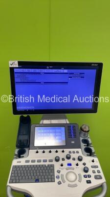 GE Logiq S8 XDclear Flat Screen Ultrasound Scanner Ref 5669845 *S/N 501132SU2* **Mfd 11/2016** Software Version R3 Software Revision 1.9 (Powers Up - Damaged / Missing Dials / Keys - See Pictures) ***IR144*** - 12