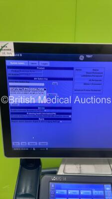 GE Logiq S8 XDclear Flat Screen Ultrasound Scanner Ref 5669845 *S/N 501132SU2* **Mfd 11/2016** Software Version R3 Software Revision 1.9 (Powers Up - Damaged / Missing Dials / Keys - See Pictures) ***IR144*** - 13