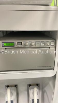 GE Voluson E6 Flat Screen Ultrasound Scanner *S/N D52176* **Mfd 06/2010** Software Version 10.0.0.3065 with 3 x Transducers / Probes (RAB4-8-D Ref H48651MP *Mfd 06/2015* / M6C Ref 5181441 *Mfd 05/2010* and IC5-9-D Ref 5194434 *Mfd 05/2010*) and Sony UP-D8 - 17