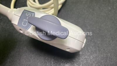 GE C1-5 REF 5261135 Ultrasound Transducer / Probe *Mfd - August 2012* (Untested) *SN 98640YP6* *G* - 3