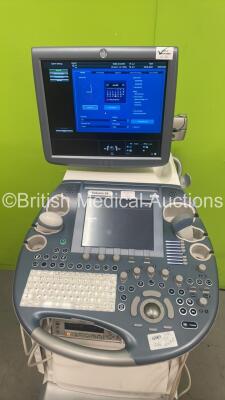 GE Voluson E8 Expert Flat Screen Ultrasound Scanner *S/N D55338* Software Version EC200 (13.0.0.156) with 2 x Transducers / Probes (AB2-7-D Ref H48651MW *Mfd 10/2007* and RAB4-8-D Ref H48651MP *Mfd 10/2012*) Sony DVO-1000MD DVD Recorder and Sony UP-D897 D - 10