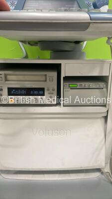 GE Voluson E8 Expert Flat Screen Ultrasound Scanner *S/N D55338* Software Version EC200 (13.0.0.156) with 2 x Transducers / Probes (AB2-7-D Ref H48651MW *Mfd 10/2007* and RAB4-8-D Ref H48651MP *Mfd 10/2012*) Sony DVO-1000MD DVD Recorder and Sony UP-D897 D - 15