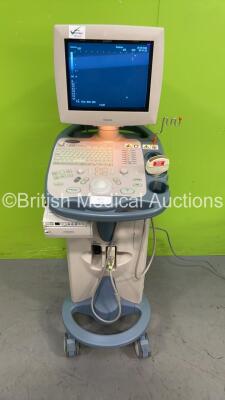 Toshiba Famio 8 SSA-530A Ultrasound Scanner *S/N E2H0896710* **Mfd 09/2008** with 1 x Transducer / Probe (PVM-375AT *Mfd 06/2006*) and Mitsubishi P93 Printer (Powers Up - Transducer Not Showing on Screen - Transducer Damaged -See Pictures) ***IR145***