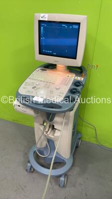 Toshiba Famio 8 SSA-530A Ultrasound Scanner *S/N E2H0896710* **Mfd 09/2008** with 1 x Transducer / Probe (PVM-375AT *Mfd 06/2006*) and Mitsubishi P93 Printer (Powers Up - Transducer Not Showing on Screen - Transducer Damaged -See Pictures) ***IR145*** - 7