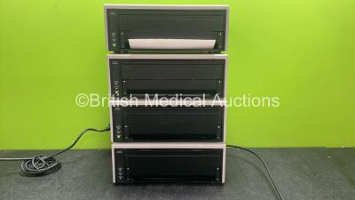 4 x Printrex Model 66745 Medical Printer / Plotter Units for Humphrey Field Analyzers (All Power Up)