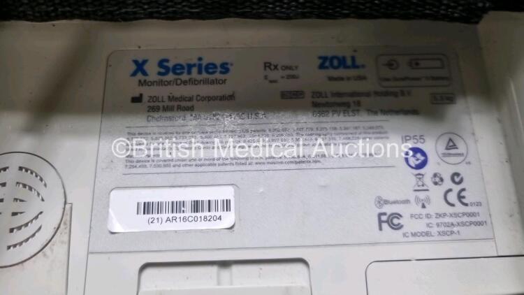 Ref 0804 Zoll X Series Monitor / Defibrillator Including ECG, SPO2, NIBP, CO2 ...