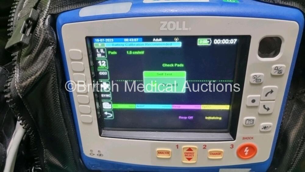 Ref 0804 Zoll X Series Monitor / Defibrillator Including ECG, SPO2, NIBP, CO2 ...