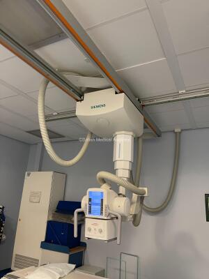 Siemens Axiom YSIO Digital X-Ray *Mfd - 2014* Including Siemens Overhead X-ray Tube Bucky, with 2020 – Siemens OPTITOP 150/40/80HC-100, Software Version VC10R, Siemens Generator, Siemens Wall Stand Bucky with Built-in Detector, Siemens Patient Table, Syst - 9