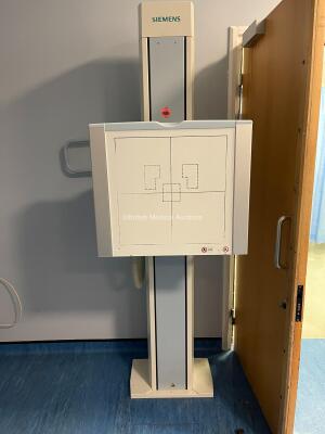 Siemens Axiom YSIO Digital X-Ray *Mfd - 2014* Including Siemens Overhead X-ray Tube Bucky, with 2020 – Siemens OPTITOP 150/40/80HC-100, Software Version VC10R, Siemens Generator, Siemens Wall Stand Bucky with Built-in Detector, Siemens Patient Table, Syst - 17