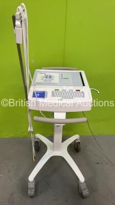 Mortara ELI 250c ECG Machine on Stand with 10 Lead ECG Leads (Powers Up) *S/N 115410275784*