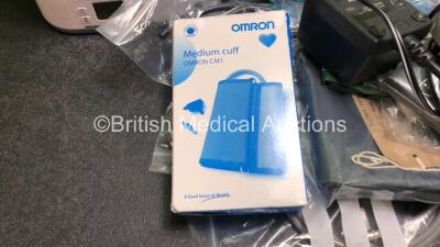 Mixed Lot Including 1 x SoClean CPAP Sanitizing Equipment Unit, 1 x MagneTek 1200 Monitor, 1 x Nellcor N-20 Monitor, 1 x Valleylab RapidVac Smoke Evacuator, Various BP Cuffs and Patient Monitoring Cables - 4