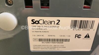 Mixed Lot Including 1 x SoClean CPAP Sanitizing Equipment Unit, 1 x MagneTek 1200 Monitor, 1 x Nellcor N-20 Monitor, 1 x Valleylab RapidVac Smoke Evacuator, Various BP Cuffs and Patient Monitoring Cables - 6