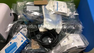 Mixed Lot Including 1 x SoClean CPAP Sanitizing Equipment Unit, 1 x MagneTek 1200 Monitor, 1 x Nellcor N-20 Monitor, 1 x Valleylab RapidVac Smoke Evacuator, Various BP Cuffs and Patient Monitoring Cables - 7