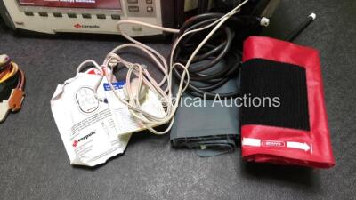 GS Corpuls3 Slim Defibrillator Ref : 04301 with Corpuls Patient Box Ref : 04200 with Pacer, Oximetry, ECG-D, ECG-M, CO2, CPR, NIBP and Printer Options, 4 and 6 Lead ECG Leads, SPO2 Finger Sensor, Cuff and Hose, Paddle Lead, CO2 Cable, 3 x Batteries and Co - 7